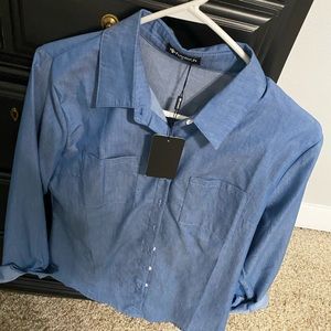 NWT Chambray button down